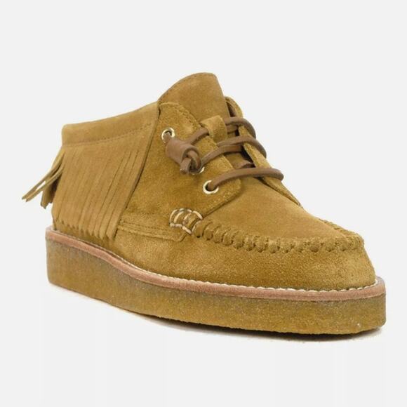 Sperry + Rebecca Minkoff Suede Fringe Chukka Fashion Boots Tan Womens Size US 7M - Picture 1 of 7